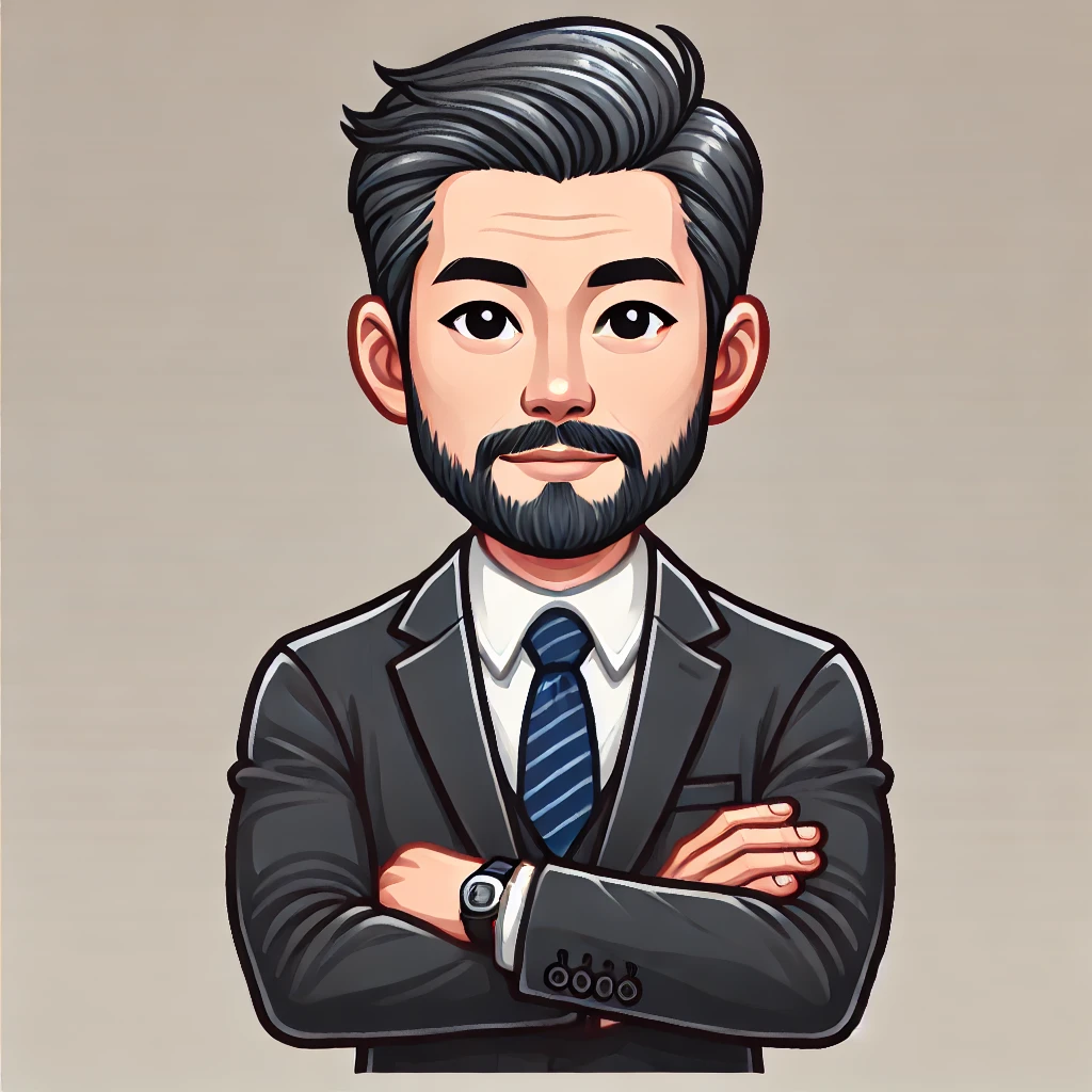 Cartoon illustration of Alex Ruiz Lee, Founder and Lead Consultant at ARLee Consulting